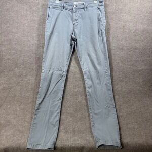 Mavi Jeans Johnny Slim Fit Chinos Pants Light Gray Mens Size 34 34